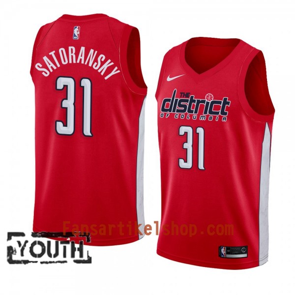 Washington Wizards Trikot Tomas Satoransky 31 2018-19 Nike Rot Swingman - Kinder
